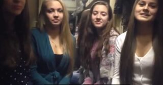 Russian Folk Music by 4 young girls