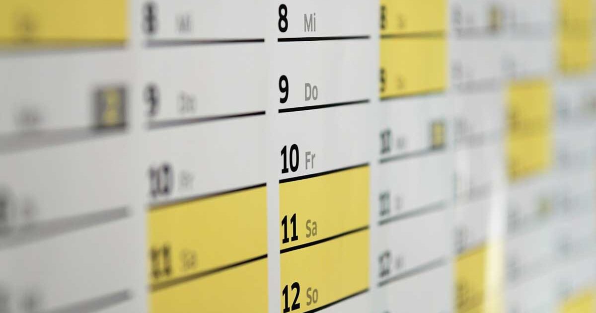 Giornate Mondiali – Calendario celebrazioni